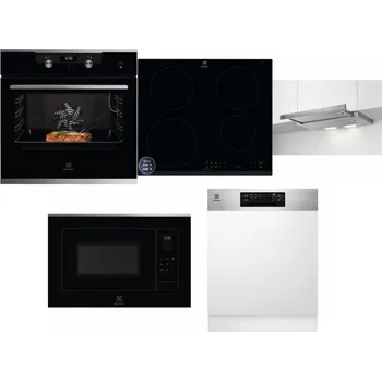 Set domácích spotřebičů ELECTROLUX KODEC75X2 + ELECTROLUX LIR60433B + ELECTROLUX LFP326S + ELECTROLUX LMS4253TMX + ELECTROLUX EEM48300IX