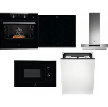 Set domácích spotřebičů ELECTROLUX KODEC75X2 + ELECTROLUX LIR60430 + ELECTROLUX LFT426X + ELECTROLUX LMS2203EMX + ELECTROLUX EEM69410L