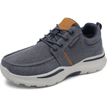 Pánské tenisky Pánské plátěné tenisky pohodlné a prodyšné sneakers Barva: Modrá, Velikost: 47