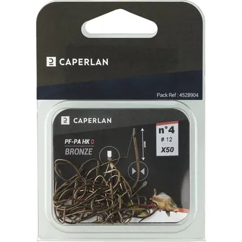 Rybářský háček CAPERLAN Jednoháček bez návazce bronzový PA HK 0 50 ks 18