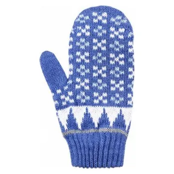 Módní doplněk Kama pletené Merino rukavice RB208 127 - denim XS