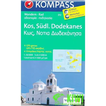 Kompass Kos,Sudliche Dodekanes 1:50 t. laminovaná