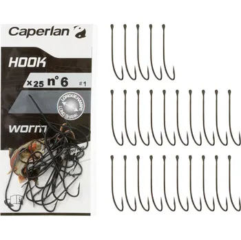 Rybářský háček CAPERLAN Jednoháček Hook Special Worm 12