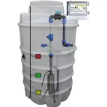 TLAKAN SKLADEM - vystrojená kompletní ČERPACÍ JÍMKA - tlaková kanalizace, přečerpávací jímka, čerpací stanice.