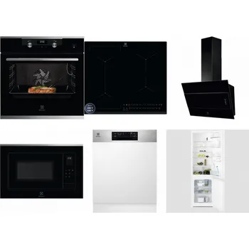 Set domácích spotřebičů ELECTROLUX KODEC75X2 + ELECTROLUX EIS62449 + ELECTROLUX LFV316K + ELECTROLUX LMS4253TMX + ELECTROLUX EEM48300IX + ELECTROLUX LNT3LF18S