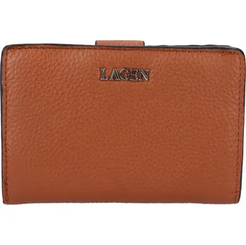 Módní doplněk dámská peněženka kožená 160822 - HNĚDÁ-CAMEL