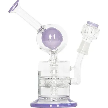 Skleněný bong Pure Glass 8" Escape Bubbler Black (Pure Escape Bubbler! Designový, ručně vyrobený bong s jedinečnými vlastnosti. Vyrobený z prémiového borosilikátového skla. OBRÁZEK ILUSTRAČNÍ - BARVA ČERNÁ!)