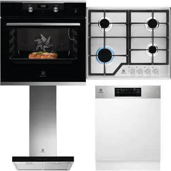 Set domácích spotřebičů ELECTROLUX KODEC75X2 + ELECTROLUX KGS6426SX + ELECTROLUX LFT766X + ELECTROLUX EEM48300IX