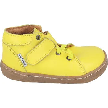 Dětská móda Barefoot kožené boty Pegres SBF62 - žluté 23