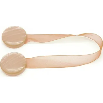 Průmyslová sponka Magnetické spony na závěsy 2 ks - béžové