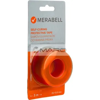 Izolační páska Merabell Páska samovulkanizační 25 x 0,5 mm pro trubky Aqua Profi, délka 3 m, červená, M0326
