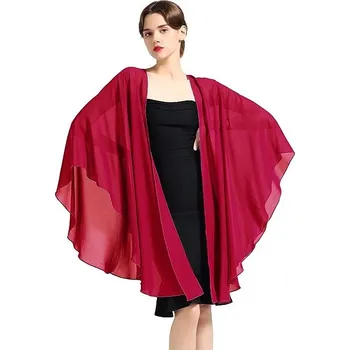 Šátek Dámské pončo Červená