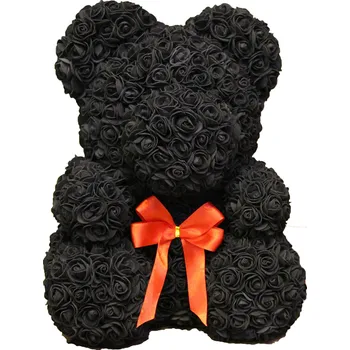 Gadget Medvídek z růží - Černý - velký 40 cm