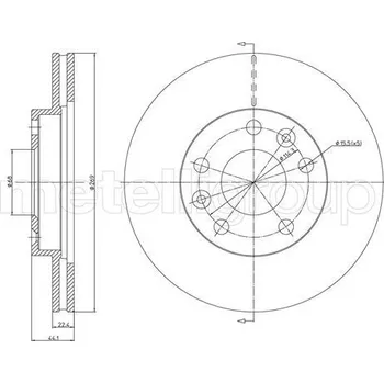 Brzdový kotouč Brzdový kotouč METELLI 23-1288C