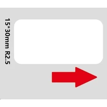 Pásek do tiskárny Niimbot A2A68601301, 15x30mm, 210ks, bílé samolepicí štítky