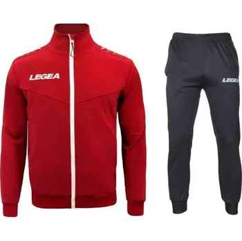 Souprava Legea Alabama dlouhý zip Velikost: S, Barva: červená