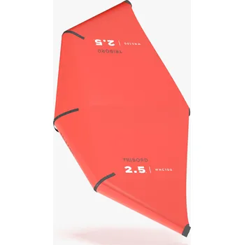 Drak pro kitesurfing DECATHLON Křídlo na wing WNG100 2,5 m² 2,5m2 ČERNÁ|ČERVENÁ