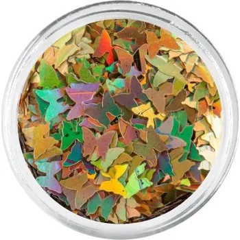 Nailee Zdobení nehtů - Motýlci holografické zlaté 02