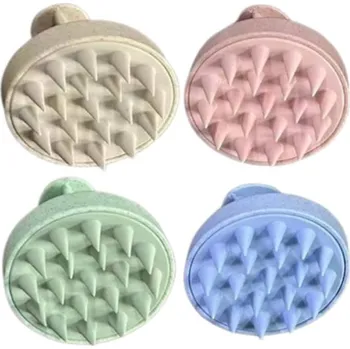 kartáč na vlasy Medavita Kartáč masážní na vlasovou pokožku se silikonovými trny Barva: Béžová