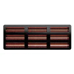 Elcon TH-18000/15 odolný tepelný infrazářič s devíti trubicemi a manuálním ovládáním