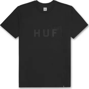 Pánské tričko huf Pánské triko og logo pocket tee black