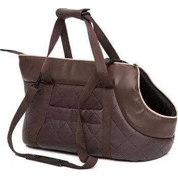 Taška pro psa a kočku Taška Skaj eko kůže hnědá R3