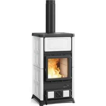 Krbová kamna Nordica Concita s varnou plotnou - Bílá