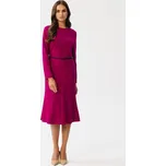 Šaty s předním prošíváním S347 STYLOVE Barva: Fialová, Velikost: M