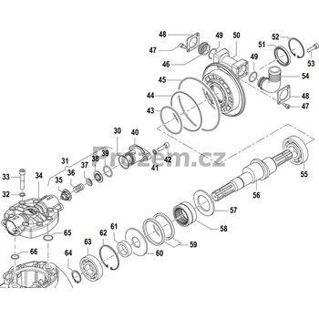 podložka Distanční podložka Ø 40x55x18 mm pro Comet APS 101, APS 121, 0601022600