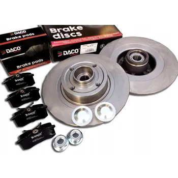 Brzdový komplet Brzdy kotouče a desky RENAULT MEGANE II SCENIC II zadní s ložiskem