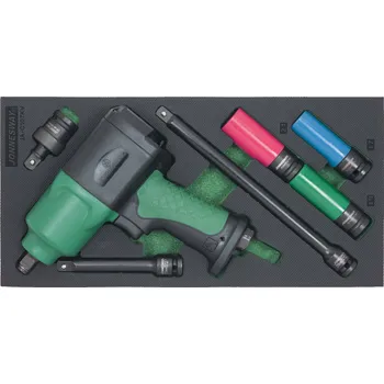 Nářadí pro automobil Modul pěnový - pneumatická sada na výměnu kol, 7 dílů - JONNESWAY JA-C107KV