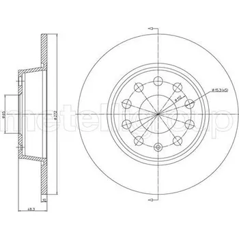 Brzdový kotouč Brzdový kotouč METELLI 23-1248C