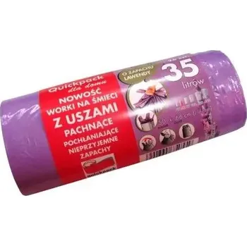 Pytle na odpadky OEM Pytel na odpad s uchy 35 l (26 ks) 50 x 56 cm s aroma levandule 281535
