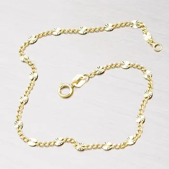 Náramek Náramek žluté zlato 585 ozdobný 44-1237 délka 17 cm