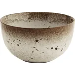 MADAM STOLTZ Kameninová miska White Brown