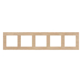 Elektrická zásuvka SIMON TRN5/185 Rámeček 5 násobný, dřevěný bílá