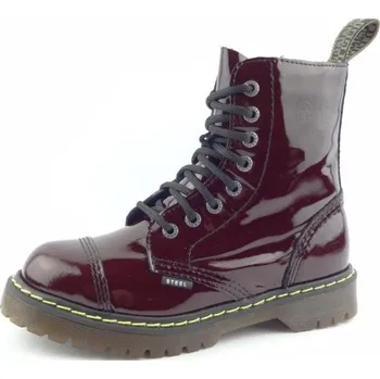 Dámská zimní obuv Steel boty 8dírek 113/114/AL/KEN/D63/LAK bordó, velikost 41