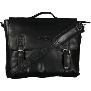 Pánská aktovka Kožená aktovka LA-104 černá, LederArt