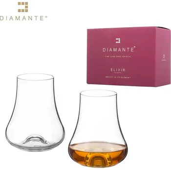 Sklenice Diamante Sklenice na rum, brandy Auris - přátelská souprava 2 ks.