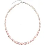 Perlový náhrdelník růžový 32036.3