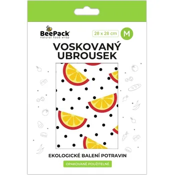 Termobox Voskovaný ubrousek Beepack - CITRÓNY Velikost: M (střední 28x28 cm)