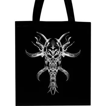 Nákupní taška Nákupní taška unisex s potiskem Nákupní taška černá - Temná maska s ostny