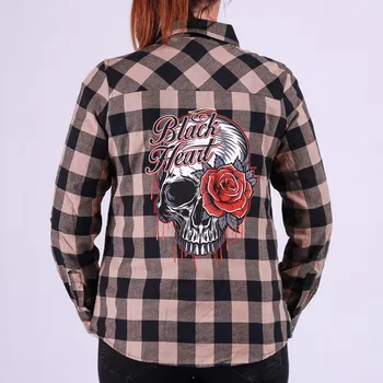 Dámská Košile BLACK HEART JAKSON Barva: hnědá, Velikost: 5XL