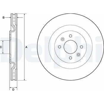 Brzdový kotouč Brzdový kotouč DELPHI BG4689C