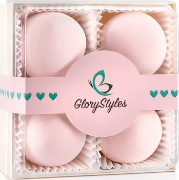 Houbička na make-up Sada houbiček na make-up GloryStyles - růžová
