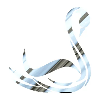 Samolepicí dekorace na vozidlo Labuť 006 pravá (80 - chrom fólie stříbrná zrcadlová) SAMOLEPKA NA AUTO, NÁLEPKA, FÓLIE, POLEP, TUNING, VLASTNÍ TEXT, TISK, AUTOSAMOLEPKY.cz, POLEPY, OBRÁZEK, LOGO, 3D STICKERS