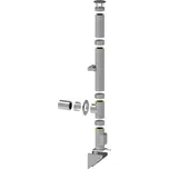 Nerezový komín 5,7 m DN150 mm tl. 0,5 mm IZOL 30