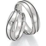 Snubní prsteny titan přírodní diamant 0.045 ct briliantem SP-20130