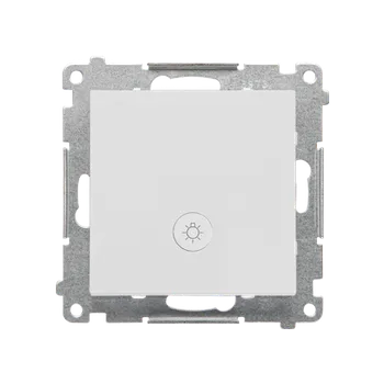 vypínač SIMON TS1L.01/114 Ovladač zapínací "světlo" s orientačním LED podsvětlením (přístroj s krytem), řaze