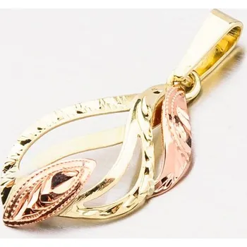 Šperk Dámský přívěsek zlato mix 585 53P-003-02